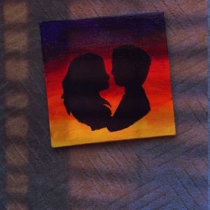 Lover mini canvas painting